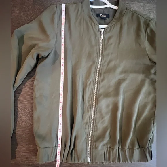 Dalia Forest Green Zip-Up Jacket - Picture 4 of 5